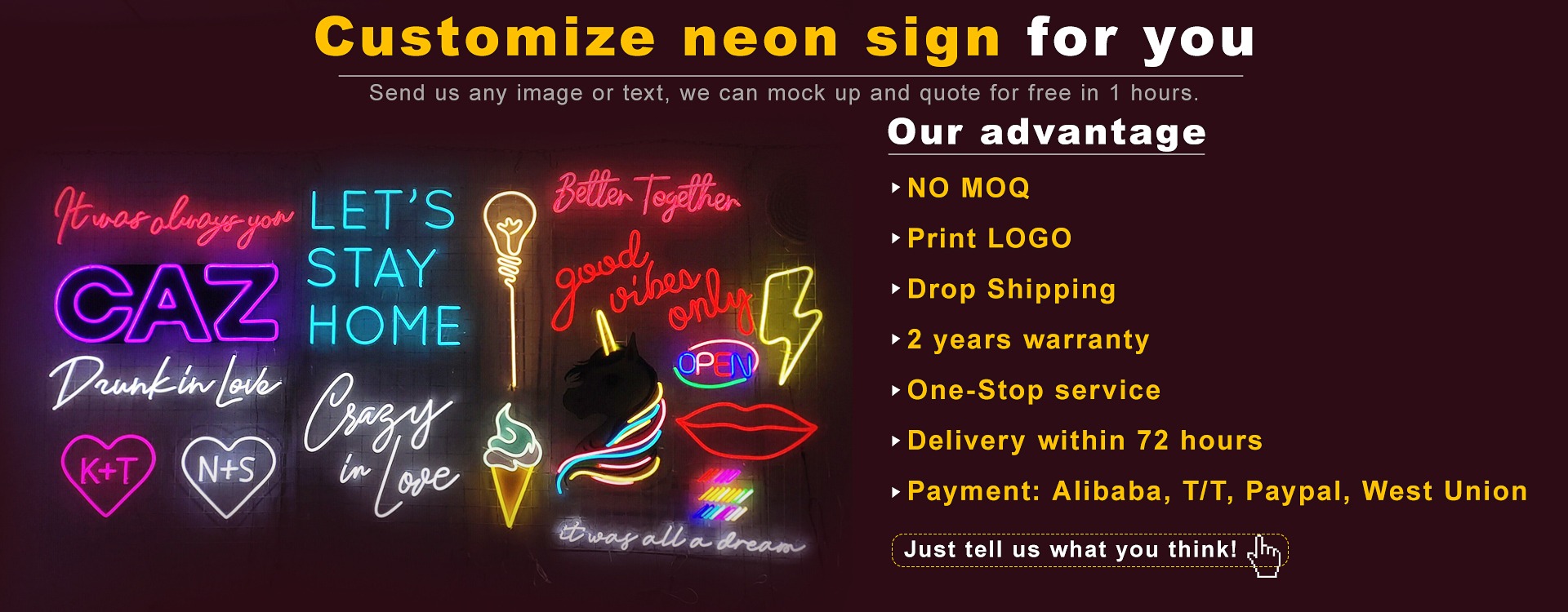 Rebow neon banner