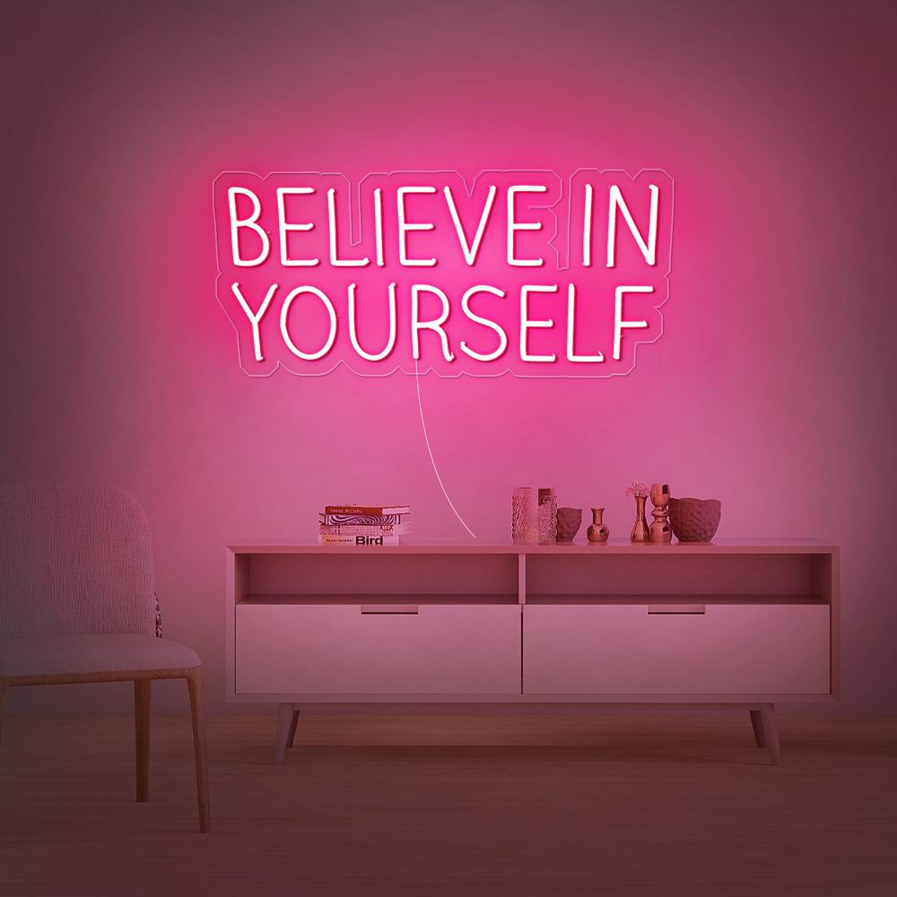 rebowsigns Believe In Yourself  Neon Sign