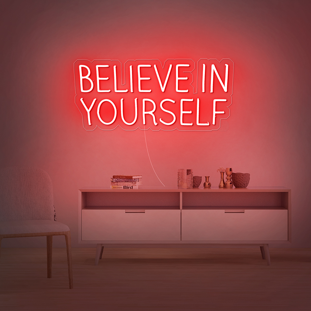 rebowsigns Believe In Yourself  Neon Sign