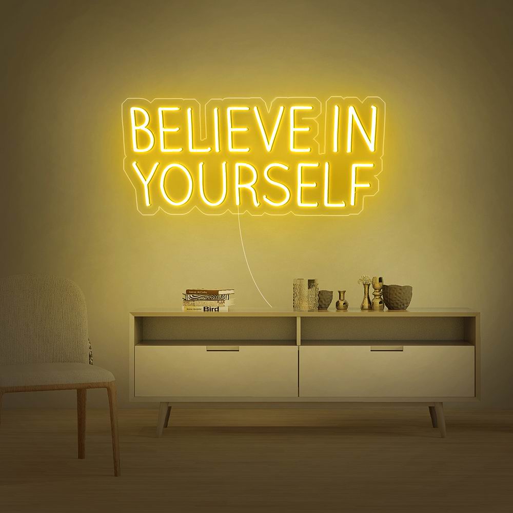 rebowsigns Believe In Yourself  Neon Sign