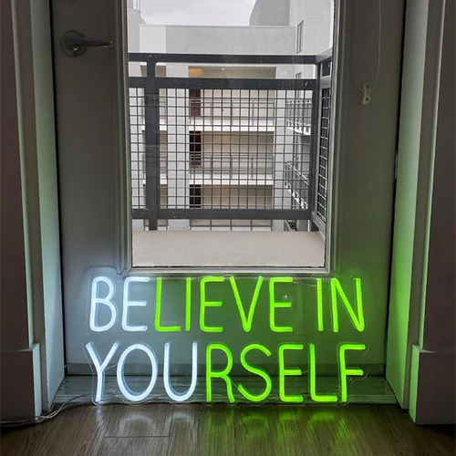 rebowsigns Believe In Yourself  Neon Sign