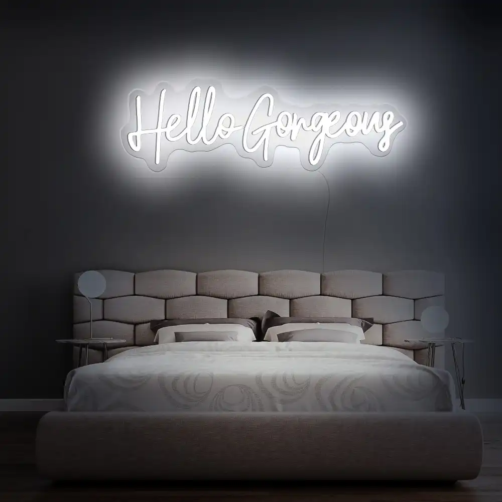 rebowsigns Hello Gorgeous Neon Sign