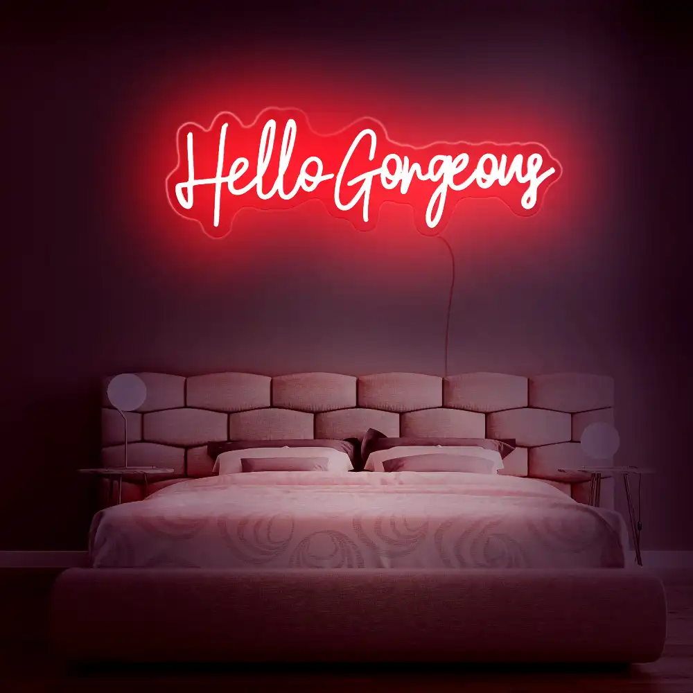 rebowsigns Hello Gorgeous Neon Sign