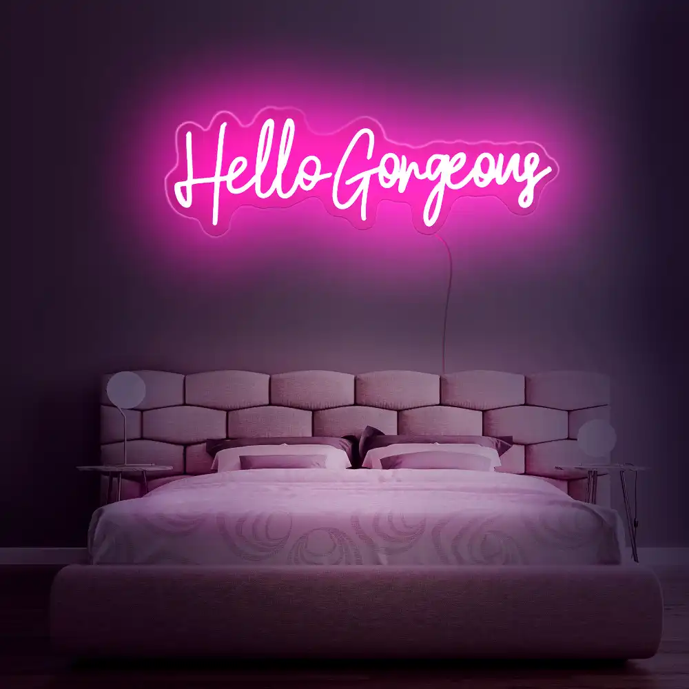 rebowsigns Hello Gorgeous Neon Sign