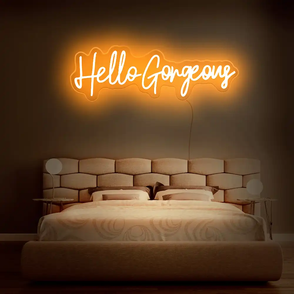 rebowsigns Hello Gorgeous Neon Sign