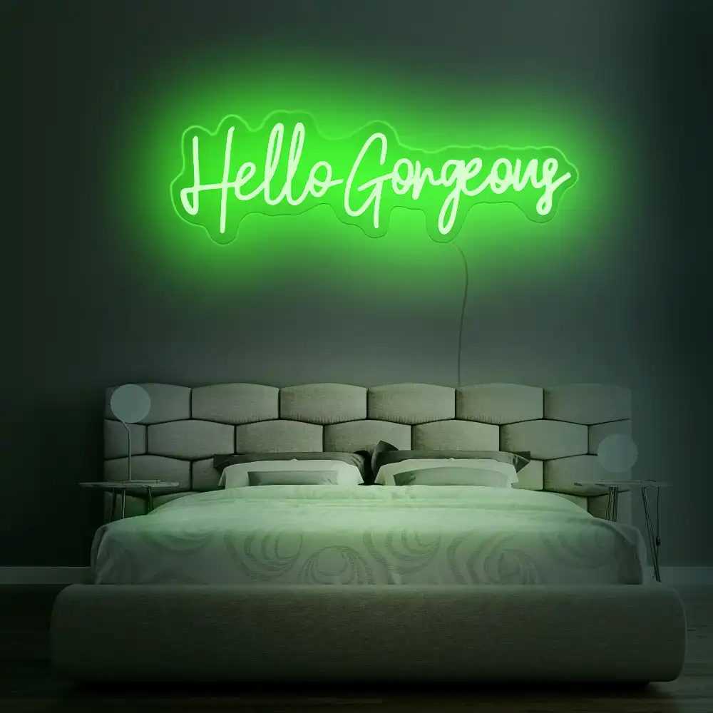 rebowsigns Hello Gorgeous Neon Sign