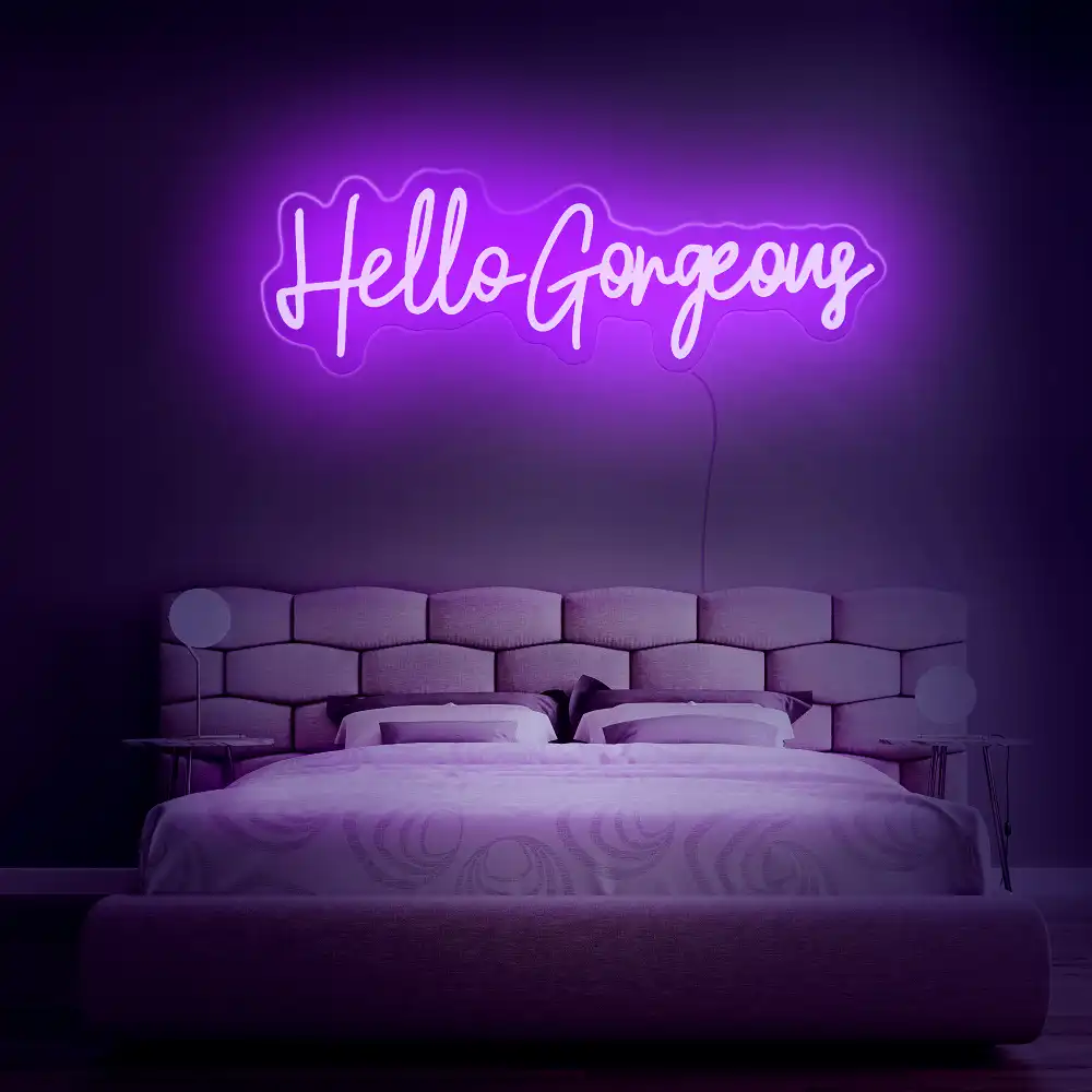 rebowsigns Hello Gorgeous Neon Sign