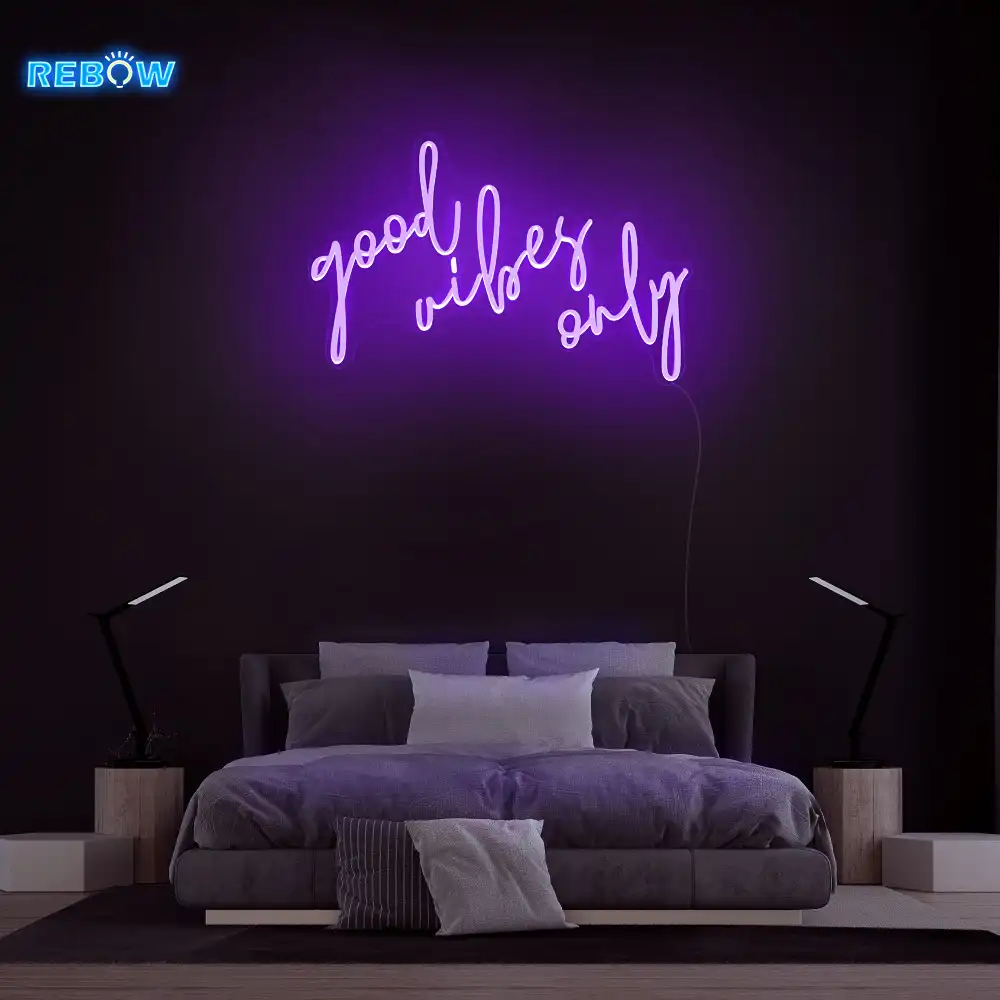 rebow signs Good Vibes Only Neon Sign