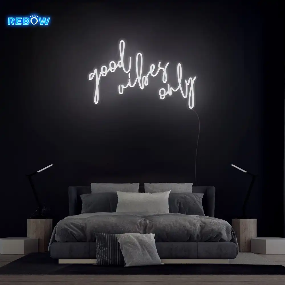 Rebow Good Vibes Only Neon Sign