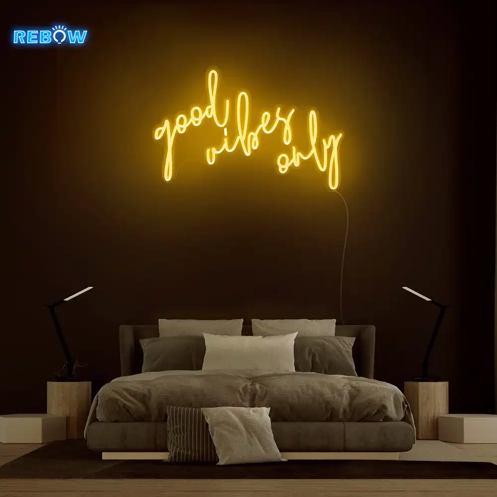 Rebow Good Vibes Only Neon Sign