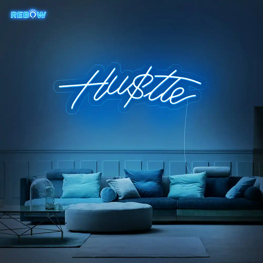 Hustle Neon Sign,Inspirational Neon Sign