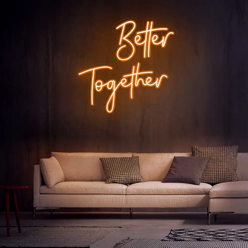 Rebow Better Together 3 Neon Sign