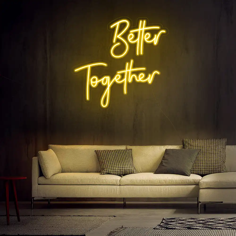 Rebow Better Together 3 Neon Sign