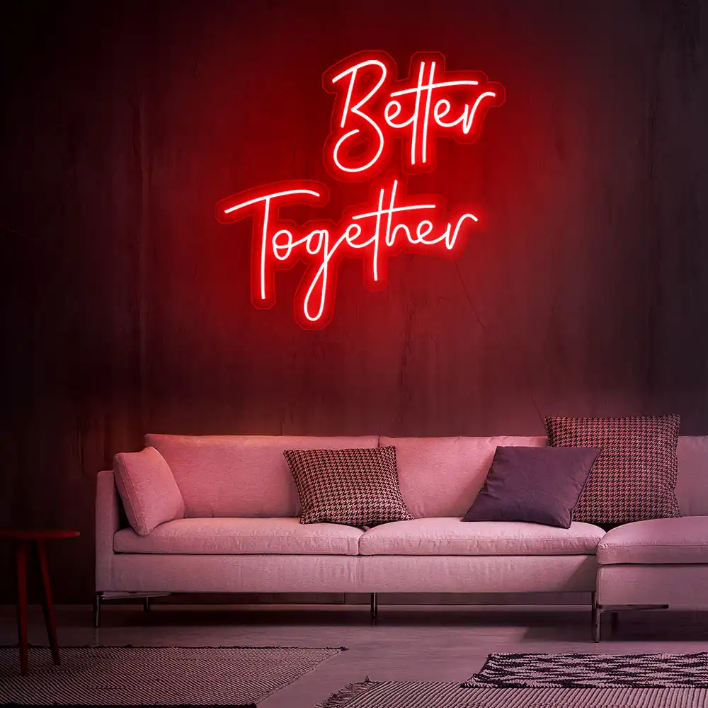 Rebow Better Together 3 Neon Sign