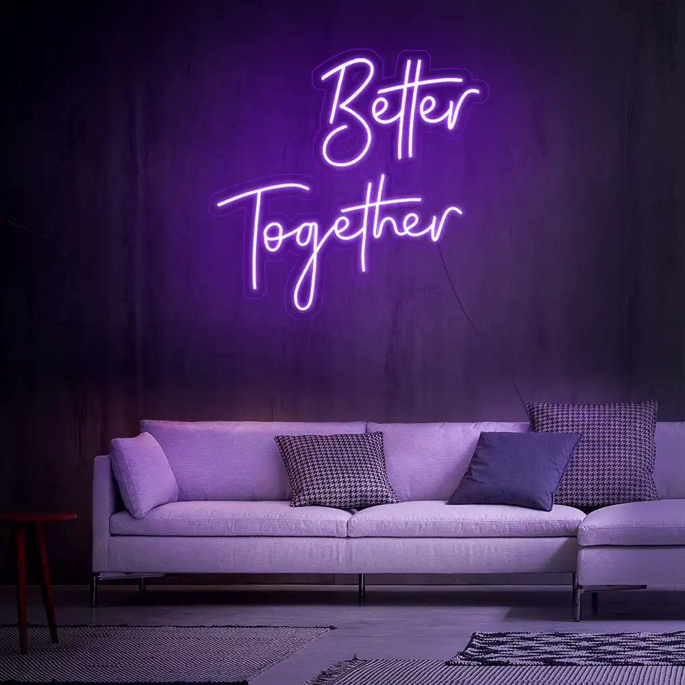 Rebow Better Together 3 Neon Sign