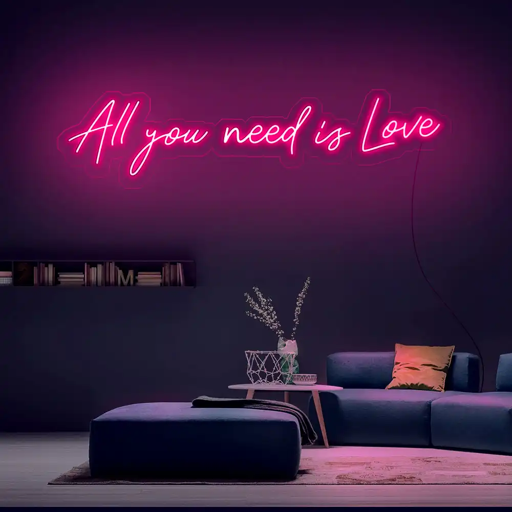 All You Need Is Love Neon Sign