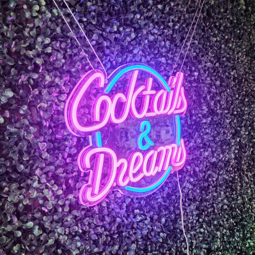 rebow Cocktails Dream Neon Sign